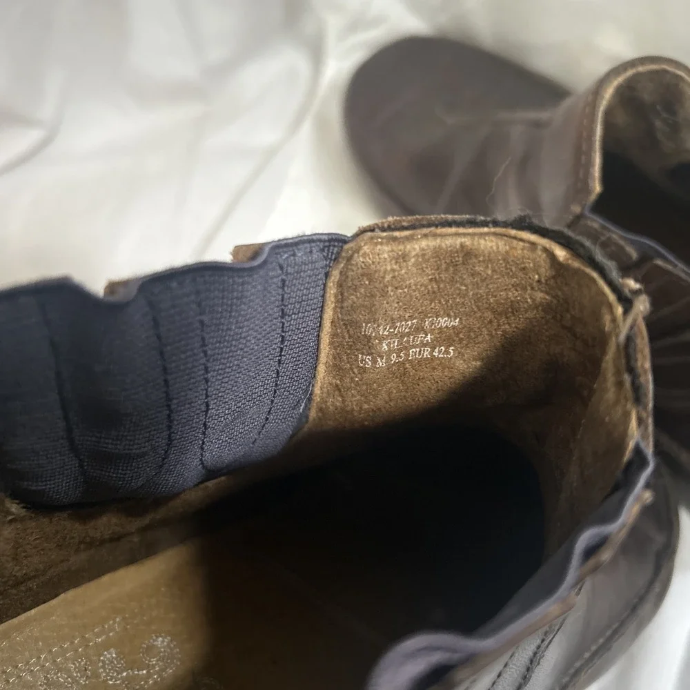 Olukai Kilauea Chelsea Boot Slip On Leather Brown Men US 9.5 10142-7027 KI0004..